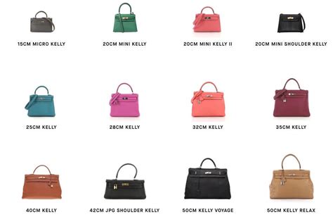 hermes kelly colours|hermes kelly size chart.